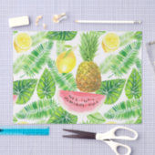 Papier Mousseline Motif tropical (Artisanat)