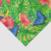 Papier Mousseline Motif tropical (Détail)