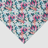 Papier Mousseline Motif tropical coloré (Détail)