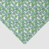 Papier Mousseline Motif tropical de feuille (Détail)