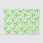 Papier Mousseline Motif tropical de palmettes (Recto)