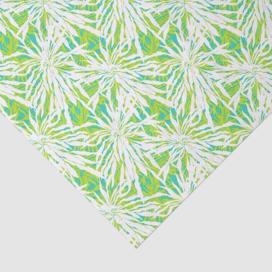Papier Mousseline Motif tropical de palmettes (Détail)