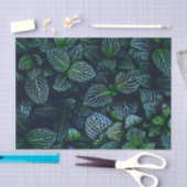 Papier Mousseline Motif tropical d'usine de feuille (Artisanat)