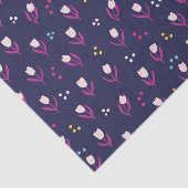 Papier Mousseline Motif tulipe violette (Détail)