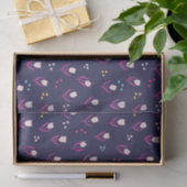 Papier Mousseline Motif tulipe violette (Cadeau)