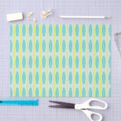 Papier Mousseline Motif turquoise de planches de surf (Artisanat)
