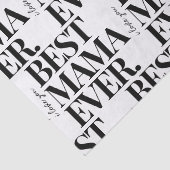 Papier Mousseline Motif Ultra Modern Bold "Best Mama Ever" (Détail)