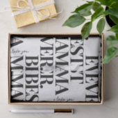Papier Mousseline Motif Ultra Modern Bold "Best Mama Ever" (Cadeau)