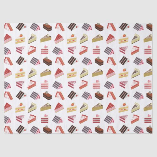Papier Mousseline Motif Variété Cute Cake (Recto)