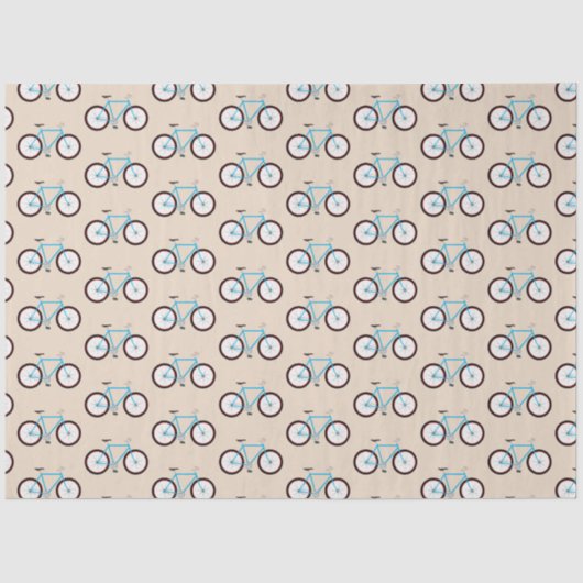 Papier Mousseline Motif vélo (Recto)