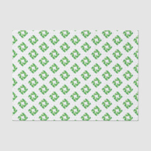 Papier Mousseline Motif vert de dent de plaid
