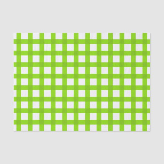 Papier Mousseline Motif vert de guingan (Recto)