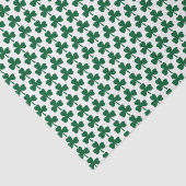 Papier Mousseline Motif vert de shamrock (Détail)
