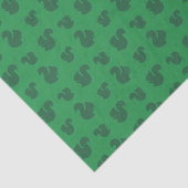 Papier Mousseline Motif vert d'écureuil (Détail)