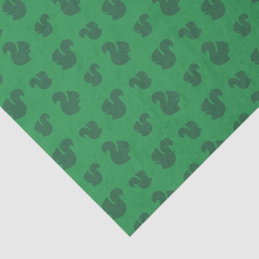 Papier Mousseline Motif vert d'écureuil (Détail)
