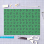 Papier Mousseline Motif vert d'écureuil (Artisanat)