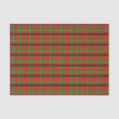 Papier Mousseline Motif vert et rouge (Recto)