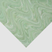 Papier Mousseline Motif Vert Marbré (Détail)