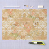 Papier Mousseline Motif vintage Boho (Artisanat)