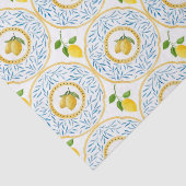 Papier Mousseline Motif Vintage Citron italien Découpage (Détail)