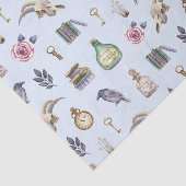 Papier Mousseline Motif vintage d'alchimie (Détail)