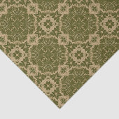 Papier Mousseline Motif vintage de damassé d'art (Détail)