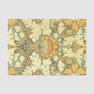 Papier Mousseline Motif vintage floral riche de William Morris