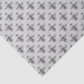 Papier Mousseline Motif vintage Queen Bee (Détail)