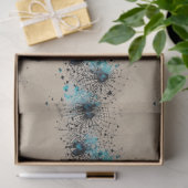 Papier Mousseline Motif Web Ephemera Blue Gothic Spider (Cadeau)