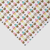 Papier Mousseline Motif Whimsical Cupcakes (Détail)