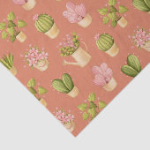 Papier Mousseline Motif Wild Cactus (Détail)