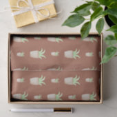 Papier Mousseline Motif Wild Cactus (Cadeau)
