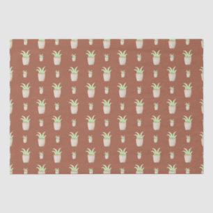 Papier Mousseline Motif Wild Cactus