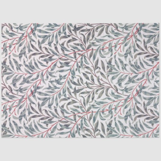 Papier Mousseline Motif Willow, William Morris Tissue Paper (Recto)