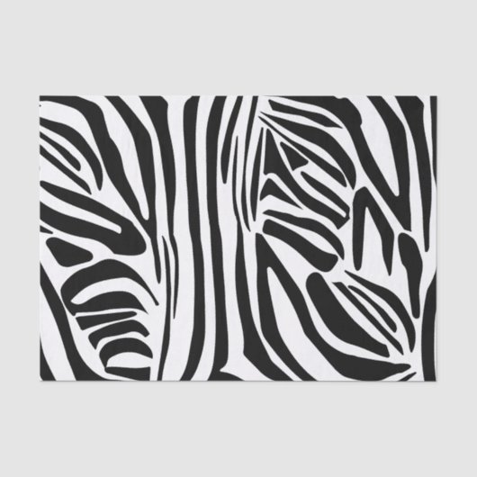 Papier Mousseline Motif zèbre (Recto)