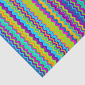 Papier Mousseline Motif Zigzag multicolore (Détail)