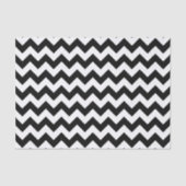 Papier Mousseline Motif Zigzag noir et blanc, Motif Chevron (Recto)