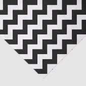 Papier Mousseline Motif Zigzag noir et blanc, Motif Chevron (Détail)
