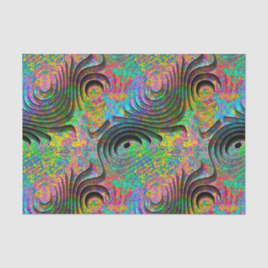 Papier Mousseline motifs 3D 2 (Recto)