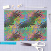 Papier Mousseline motifs 3D 2 (Artisanat)