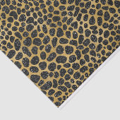 PAPIER MOUSSELINE MOTIFS BLACK & GOLD LEOPARD (Détail)