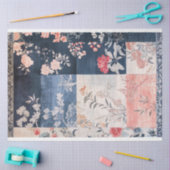 Papier Mousseline Motifs de patchwork oriental éclectique Fond (Artisanat)
