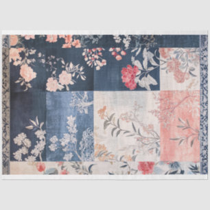 Papier Mousseline Motifs de patchwork oriental éclectique Fond