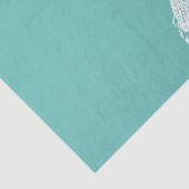 Papier Mousseline Motifs d'étoiles de mer Turquoise White Beach Joye (Détail)