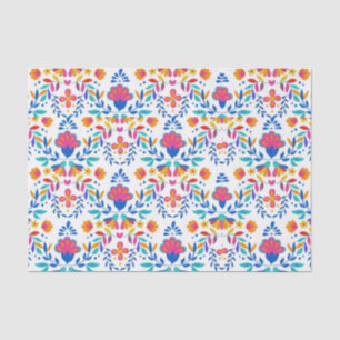 Papier Mousseline motifs floraux de l'art populaire mexicain