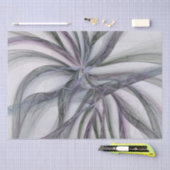 Papier Mousseline Motions Filigree Moderne Abstrait pivotant Fractal (Artisanat)