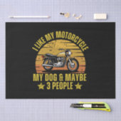 Papier Mousseline Moto-chien (Artisanat)
