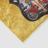 Papier Mousseline Moto de l'itinéraire 66 de l'Amérique avec une (Détail)