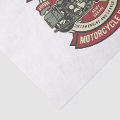 Papier Mousseline Moto militaire (Détail)
