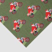 Papier Mousseline Motocross Motorcycle Noël (Détail)